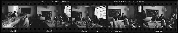 [69 Views of Several Parties, Possibly at Homes of Robert Penn Warren and Jack and Eunice Clarke Jessup], Walker Evans (American, St. Louis, Missouri 1903–1975 New Haven, Connecticut), Film negative