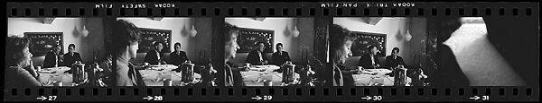 [69 Views of Several Parties, Possibly at Homes of Robert Penn Warren and Jack and Eunice Clarke Jessup], Walker Evans (American, St. Louis, Missouri 1903–1975 New Haven, Connecticut), Film negative