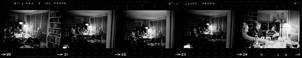 [29 Views of Ben Shahn and Others at Party], Walker Evans (American, St. Louis, Missouri 1903–1975 New Haven, Connecticut), Film negative