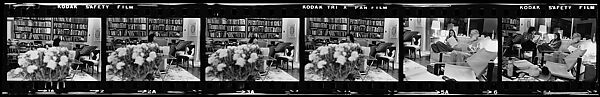 [109 Portraits of Michael Lesy, Liz Lesy, Jerry Thompson, and Walker Evans at Evans's House in Old Lyme and at Old Black Point Beach, Connecticut], Walker Evans (American, St. Louis, Missouri 1903–1975 New Haven, Connecticut), Film negative