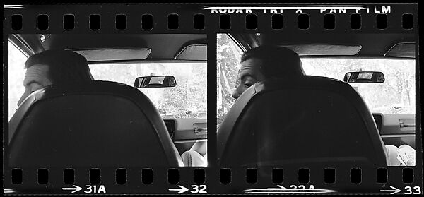 [109 Portraits of Michael Lesy, Liz Lesy, Jerry Thompson, and Walker Evans at Evans's House in Old Lyme and at Old Black Point Beach, Connecticut], Walker Evans (American, St. Louis, Missouri 1903–1975 New Haven, Connecticut), Film negative