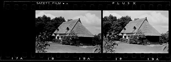 [54 Views of House with Thatched Roof, Possibly England: "Denis House"], Walker Evans (American, St. Louis, Missouri 1903–1975 New Haven, Connecticut), Film negative