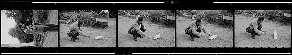 [28 Portraits of Unidentified Man, Possibly England], Walker Evans (American, St. Louis, Missouri 1903–1975 New Haven, Connecticut), Film negative