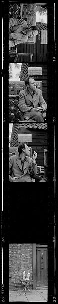 [28 Portraits of Unidentified Man, Possibly England], Walker Evans (American, St. Louis, Missouri 1903–1975 New Haven, Connecticut), Film negative