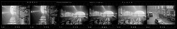 [18 Views of a Railroad Station, Possibly England], Walker Evans (American, St. Louis, Missouri 1903–1975 New Haven, Connecticut), Film negative