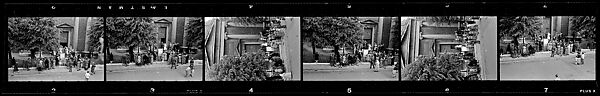 [30 Views of a Wedding Outside Neoclassical Church, London], Walker Evans (American, St. Louis, Missouri 1903–1975 New Haven, Connecticut), Film negative 