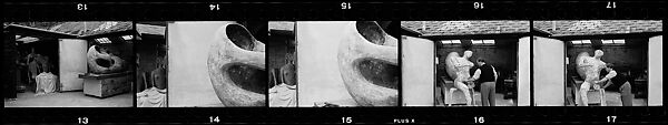[67 Portraits of Henry Moore and Views of Sculptures], Walker Evans (American, St. Louis, Missouri 1903–1975 New Haven, Connecticut), Film negative