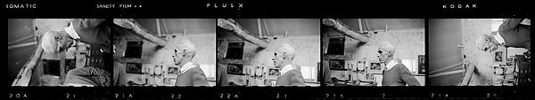 [50 Portraits of the Painter John Piper in his Studio, England], Walker Evans (American, St. Louis, Missouri 1903–1975 New Haven, Connecticut), Film negative