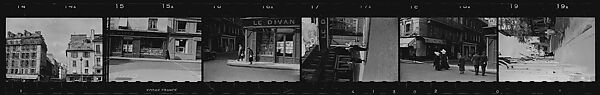 [213 Views of Paris: Architecture, Street Scenes, Portraits], Walker Evans (American, St. Louis, Missouri 1903–1975 New Haven, Connecticut), Film negative