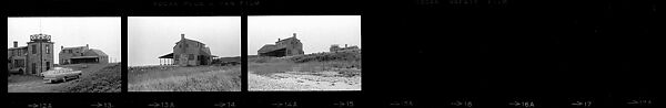 [13 Architectural Views and Views of Motorboat, Possibly Maine], Walker Evans (American, St. Louis, Missouri 1903–1975 New Haven, Connecticut), Film negative