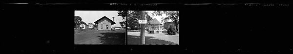 [Two 35mm Film Frames: Views of Bloomingdale Railroad Depot and Gazebo], Walker Evans (American, St. Louis, Missouri 1903–1975 New Haven, Connecticut), Film negative 