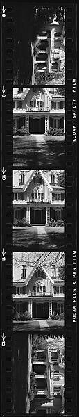 [38 Architectural Details of Victorian House and Views of Unidentified People on Lawn], Walker Evans (American, St. Louis, Missouri 1903–1975 New Haven, Connecticut), Film negative