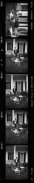 [38 Architectural Details of Victorian House and Views of Unidentified People on Lawn], Walker Evans (American, St. Louis, Missouri 1903–1975 New Haven, Connecticut), Film negative