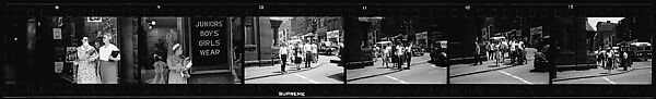 [32 Views of Pedestrians and Storefronts, Uniontown, Maryland], Walker Evans (American, St. Louis, Missouri 1903–1975 New Haven, Connecticut), Film negative
