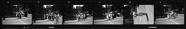 [32 Views of Pedestrians and Storefronts, Uniontown, Maryland], Walker Evans (American, St. Louis, Missouri 1903–1975 New Haven, Connecticut), Film negative