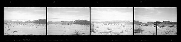 [117 Views of California Landscape from Train Window and 3 Portraits of Unidentified Woman in Restaurant], Walker Evans (American, St. Louis, Missouri 1903–1975 New Haven, Connecticut), Film negative 