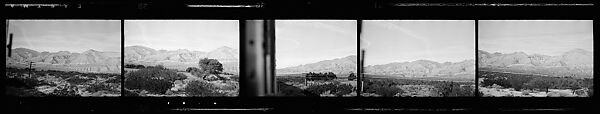 [117 Views of California Landscape from Train Window and 3 Portraits of Unidentified Woman in Restaurant], Walker Evans (American, St. Louis, Missouri 1903–1975 New Haven, Connecticut), Film negative