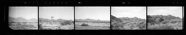 [117 Views of California Landscape from Train Window and 3 Portraits of Unidentified Woman in Restaurant], Walker Evans (American, St. Louis, Missouri 1903–1975 New Haven, Connecticut), Film negative