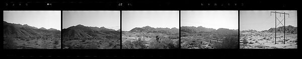 [117 Views of California Landscape from Train Window and 3 Portraits of Unidentified Woman in Restaurant], Walker Evans (American, St. Louis, Missouri 1903–1975 New Haven, Connecticut), Film negative