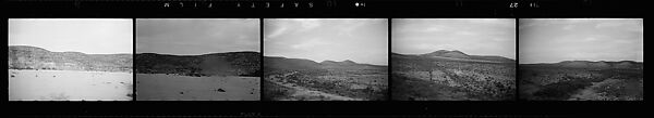 [117 Views of California Landscape from Train Window and 3 Portraits of Unidentified Woman in Restaurant], Walker Evans (American, St. Louis, Missouri 1903–1975 New Haven, Connecticut), Film negative