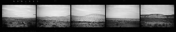 [117 Views of California Landscape from Train Window and 3 Portraits of Unidentified Woman in Restaurant], Walker Evans (American, St. Louis, Missouri 1903–1975 New Haven, Connecticut), Film negative