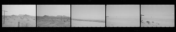 [117 Views of California Landscape from Train Window and 3 Portraits of Unidentified Woman in Restaurant], Walker Evans (American, St. Louis, Missouri 1903–1975 New Haven, Connecticut), Film negative