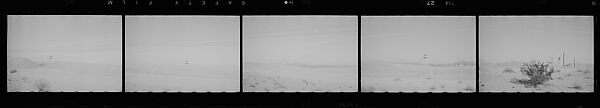[117 Views of California Landscape from Train Window and 3 Portraits of Unidentified Woman in Restaurant], Walker Evans (American, St. Louis, Missouri 1903–1975 New Haven, Connecticut), Film negative