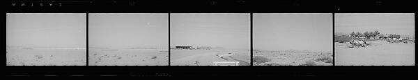 [117 Views of California Landscape from Train Window and 3 Portraits of Unidentified Woman in Restaurant], Walker Evans (American, St. Louis, Missouri 1903–1975 New Haven, Connecticut), Film negative