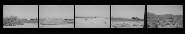 [117 Views of California Landscape from Train Window and 3 Portraits of Unidentified Woman in Restaurant], Walker Evans (American, St. Louis, Missouri 1903–1975 New Haven, Connecticut), Film negative