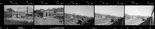 [117 Views of California Landscape from Train Window and 3 Portraits of Unidentified Woman in Restaurant], Walker Evans (American, St. Louis, Missouri 1903–1975 New Haven, Connecticut), Film negative