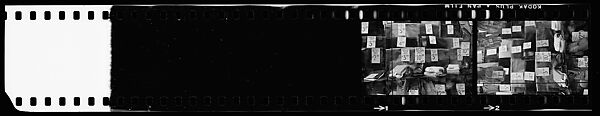 [72 Views of Signs and Shopwindows, with Studies of Men's Dress Possibly for Unpublished Fortune Portfolio "The Clothes," Vicinity Cortlandt Street, New York City], Walker Evans (American, St. Louis, Missouri 1903–1975 New Haven, Connecticut), Film negative