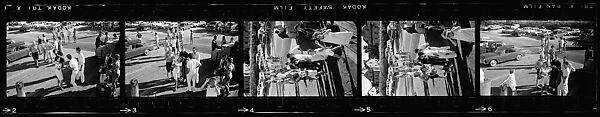 [23 Views of Pedestrians at Railroad Station and Unidentified People at Dinner Party], Walker Evans (American, St. Louis, Missouri 1903–1975 New Haven, Connecticut), Film negative
