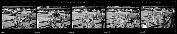 [23 Views of Pedestrians at Railroad Station and Unidentified People at Dinner Party], Walker Evans (American, St. Louis, Missouri 1903–1975 New Haven, Connecticut), Film negative