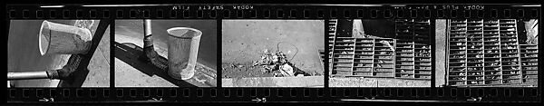 [40 Studies of Street Debris, Manhole Covers, and Trash Bins, New York City], Walker Evans (American, St. Louis, Missouri 1903–1975 New Haven, Connecticut), Film negative