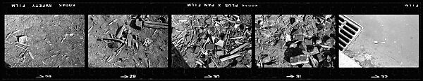 [70 Views of Street Debris, New York City], Walker Evans (American, St. Louis, Missouri 1903–1975 New Haven, Connecticut), Film negative