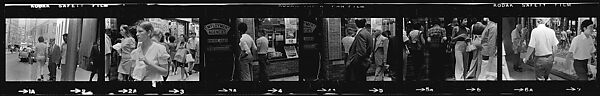 [340 Street Scenes, Including Pedestrians, Grafitti, Storefronts and Interiors, New York City], Walker Evans (American, St. Louis, Missouri 1903–1975 New Haven, Connecticut), Film negative
