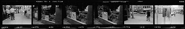 [340 Street Scenes, Including Pedestrians, Grafitti, Storefronts and Interiors, New York City], Walker Evans (American, St. Louis, Missouri 1903–1975 New Haven, Connecticut), Film negative