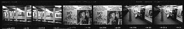 [340 Street Scenes, Including Pedestrians, Grafitti, Storefronts and Interiors, New York City], Walker Evans (American, St. Louis, Missouri 1903–1975 New Haven, Connecticut), Film negative