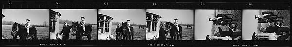 [73 Portraits of the Coggeshall Family and Penelope Andrews, Views of Cemetery and House, North Stonington, Connecticut], Walker Evans (American, St. Louis, Missouri 1903–1975 New Haven, Connecticut), Film negative