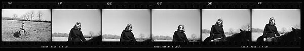 [73 Portraits of the Coggeshall Family and Penelope Andrews, Views of Cemetery and House, North Stonington, Connecticut], Walker Evans (American, St. Louis, Missouri 1903–1975 New Haven, Connecticut), Film negative