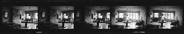 [10 Interior Views of the Home of Robert Frank and Mary Frank, New York City], Walker Evans (American, St. Louis, Missouri 1903–1975 New Haven, Connecticut), Film negative