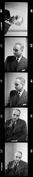 [20 Portraits of Lionel Trilling-IN 35MM DAMAGED NEGS BOX], Walker Evans (American, St. Louis, Missouri 1903–1975 New Haven, Connecticut), Film negative