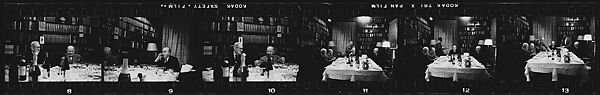 [35 Interior Views of Wine Tasting at the Century Club, New York City], Walker Evans (American, St. Louis, Missouri 1903–1975 New Haven, Connecticut), Film negative