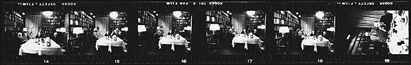 [35 Interior Views of Wine Tasting at the Century Club, New York City], Walker Evans (American, St. Louis, Missouri 1903–1975 New Haven, Connecticut), Film negative