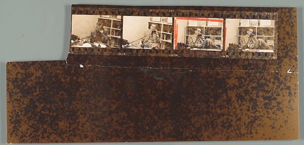 [4 Portraits of Unidentified Man at Desk], Walker Evans (American, St. Louis, Missouri 1903–1975 New Haven, Connecticut), Gelatin silver print 