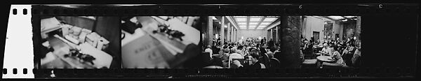 [Four 35mm Film Frames: Views of Restaurant Interior], Walker Evans (American, St. Louis, Missouri 1903–1975 New Haven, Connecticut), Film negative 