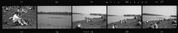 [29 Views of Crew Regatta and Unidentified People Before House], Walker Evans (American, St. Louis, Missouri 1903–1975 New Haven, Connecticut), Film negative