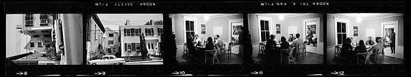 [74 Views of Dinner Party at Home of Jack Heliker, Cranberry Island, Maine], Walker Evans (American, St. Louis, Missouri 1903–1975 New Haven, Connecticut), Film negative