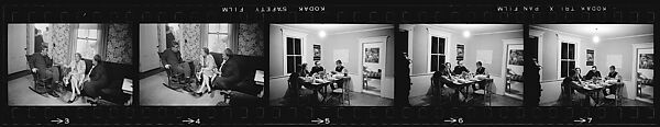 [74 Views of Dinner Party at Home of Jack Heliker, Cranberry Island, Maine], Walker Evans (American, St. Louis, Missouri 1903–1975 New Haven, Connecticut), Film negative