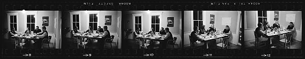 [74 Views of Dinner Party at Home of Jack Heliker, Cranberry Island, Maine], Walker Evans (American, St. Louis, Missouri 1903–1975 New Haven, Connecticut), Film negative